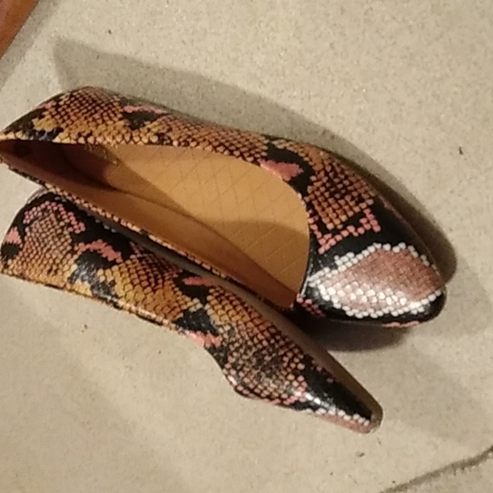 Cabana snake skin flats